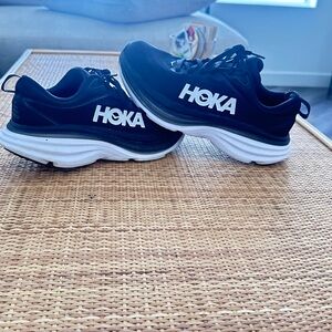 HOKA Black and White Running Shoes